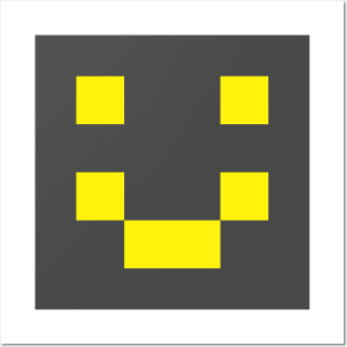 Pixel Smile - Yellow Posters and Art